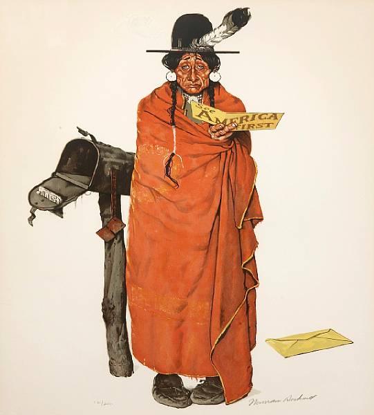 Appraisal: Norman Rockwell American - See America First Lithograph printed in