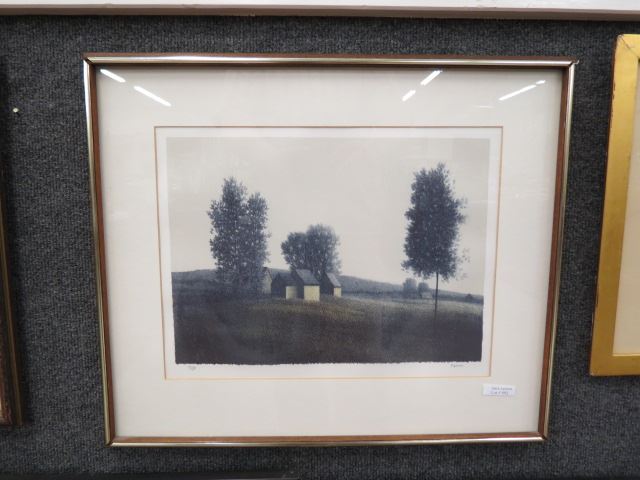 Appraisal: Robert Kipniss lithograph Landscape II signed numbered fo image area