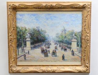 Appraisal: HUGHES CLAUDE PISSARO Born Parisian Avenue Signed l r Pastel