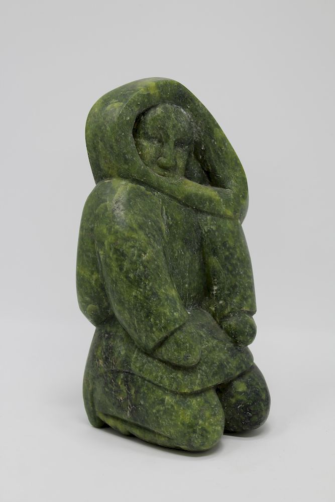 Appraisal: Quanak Haunak Mikkigak - Quanak Haunak Mikkigak - Kneeling Woman