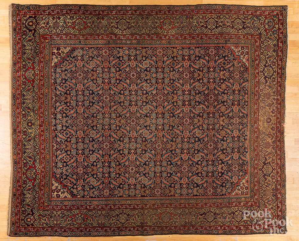 Appraisal: Two Hamadan carpets early th c Two Hamadan carpets early