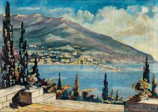 Appraisal: PYOTR SAVVICH UTKIN RUSSIAN - Yalta Crimea oil on canvas