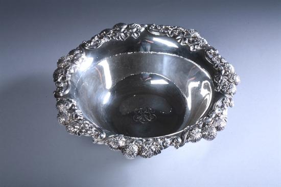 Appraisal: TIFFANY CO STERLING SILVER BOWL Circa pattern Cast and applied