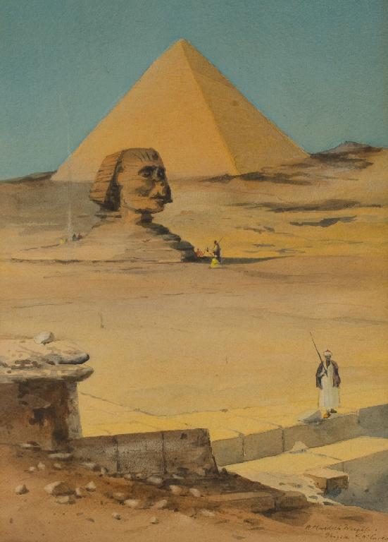 Appraisal: ROBERT MURDOCH WRIGHT fl - THE GREAT SPHINX signed and