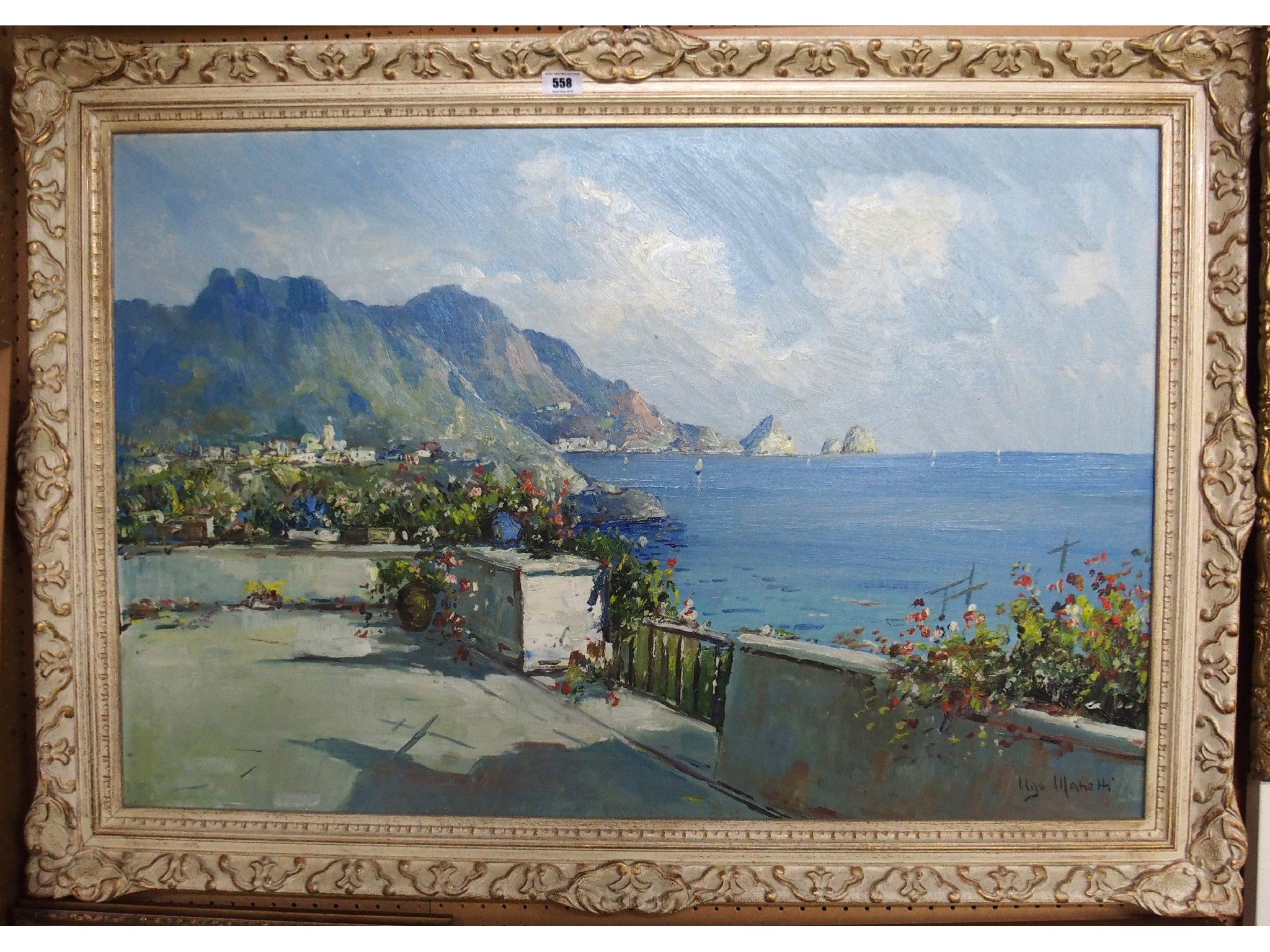 Appraisal: UGO MANETTI Capri signed oil on canvas