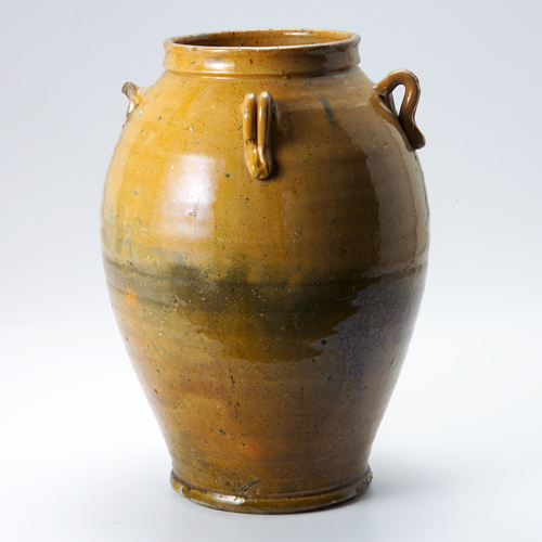 Appraisal: Large bulbous stoneware vase