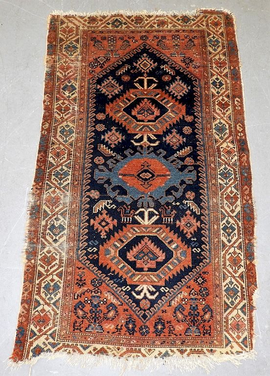 Appraisal: NW Persian Kurdish Wool Carpet Rug Runner Persia th Century