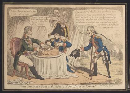 Appraisal: piece Napoleonic Subject Hand-Colored Engraved Caricature Tegg Thomas pub The