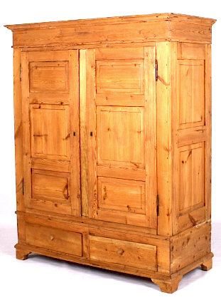 Appraisal: Dutch Pine Take-Down Armoire Offered in this lot we have