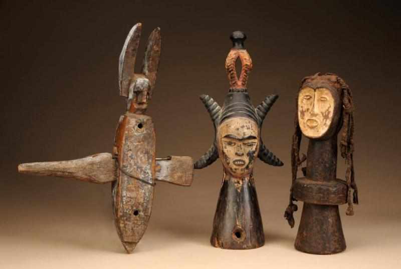 Appraisal: Lot of African Objects Description Made of wood Condition Good