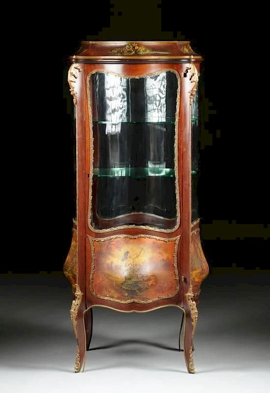 Appraisal: A LOUIS XV STYLE BRONZE MOUNTED VERNIS MARTIN BOMB MAHOGANY