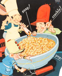 Appraisal: VERNON GRANT AMERICAN - Snap Crackle and Pop gouache on