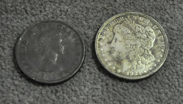 Appraisal: -D Morgan DollarAnd silver Canadian dollar