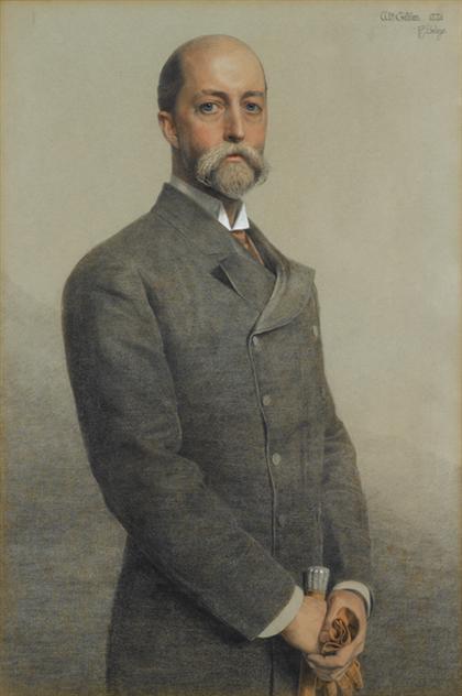 Appraisal: ANTHONY FREDERICK AUGUSTUS SANDYS british - PORTRAIT OF WILLIAM GILLILAN