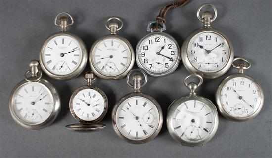 Appraisal: Group of pocket watches including Rockford Watch Co Illinois silverine