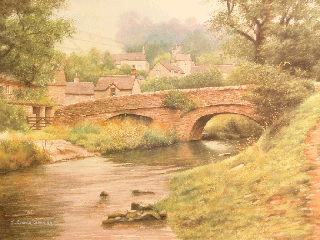 Appraisal: After J Cooper Blakey View of Viator's Bridge Mill Dale