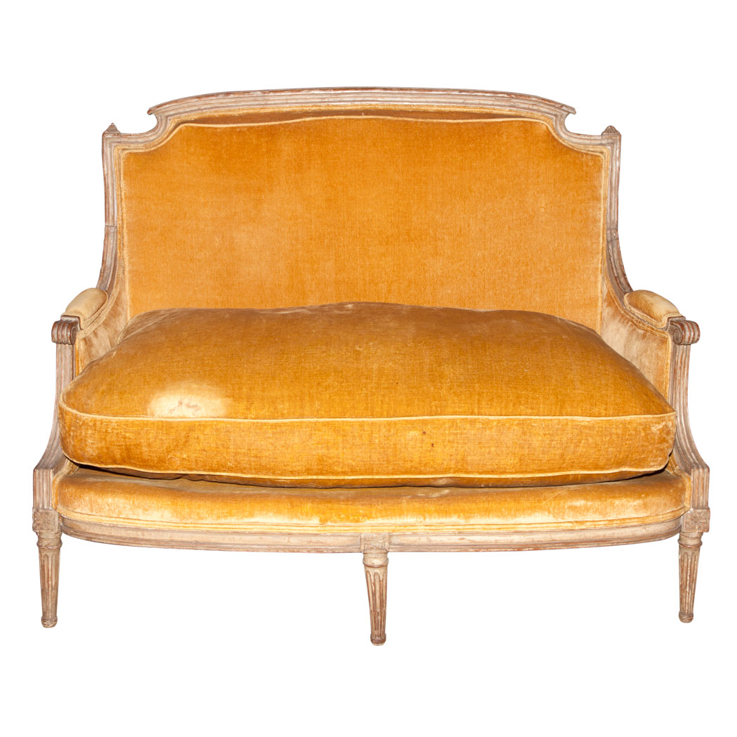 Appraisal: Louis XVI Beechwood Settee Last quarter of the th century