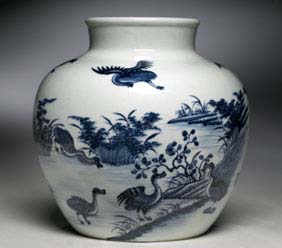 Appraisal: QIANLONG BLUE AND WHITE VASE Beautifully painted Chinese th Century