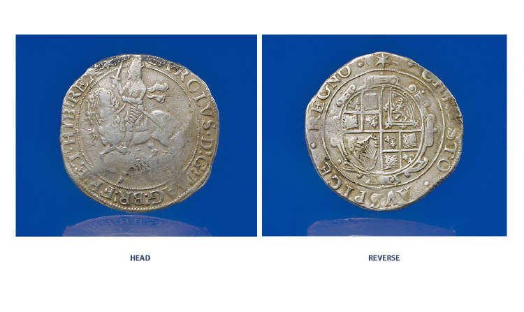 Appraisal: Charles I Half Crown - mint star mark F to