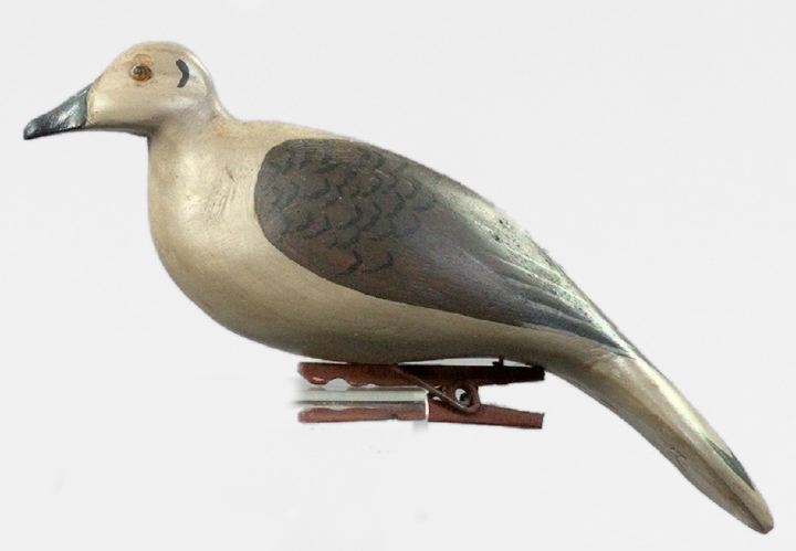 Appraisal: Carved and Polychromed Wooden Figure of a Louisiana Morning Dove