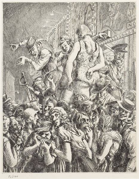 Appraisal: Reginald Marsh American - Barker S Etching printed on wove