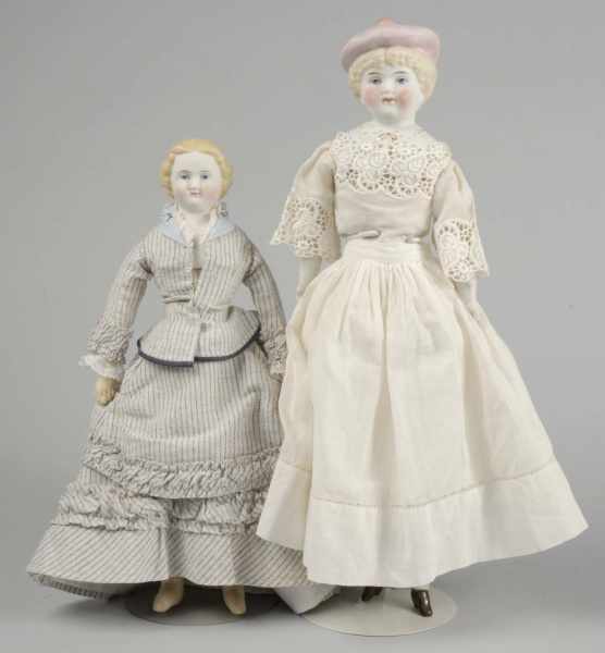 Appraisal: Lot of Charming Antique German Bisque Dolls Description Hertwig s