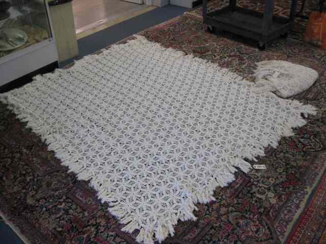 Appraisal: Pair of Hand Crocheted Bedspreads