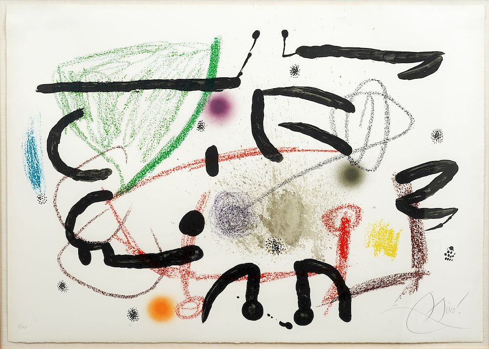 Appraisal: Joan Miro Lithograph 'Maravillas ' Joan Miro Spain - Lithograph