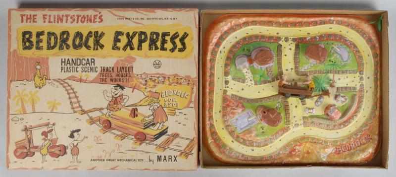 Appraisal: Marx Flintstone's Bedrock Express Description American Comes with plastic wind-up