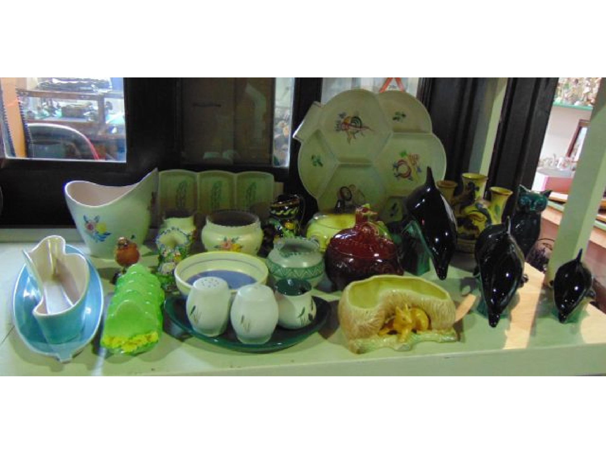 Appraisal: A collection of ceramics including a Poole Pottery hors d'oeuvres