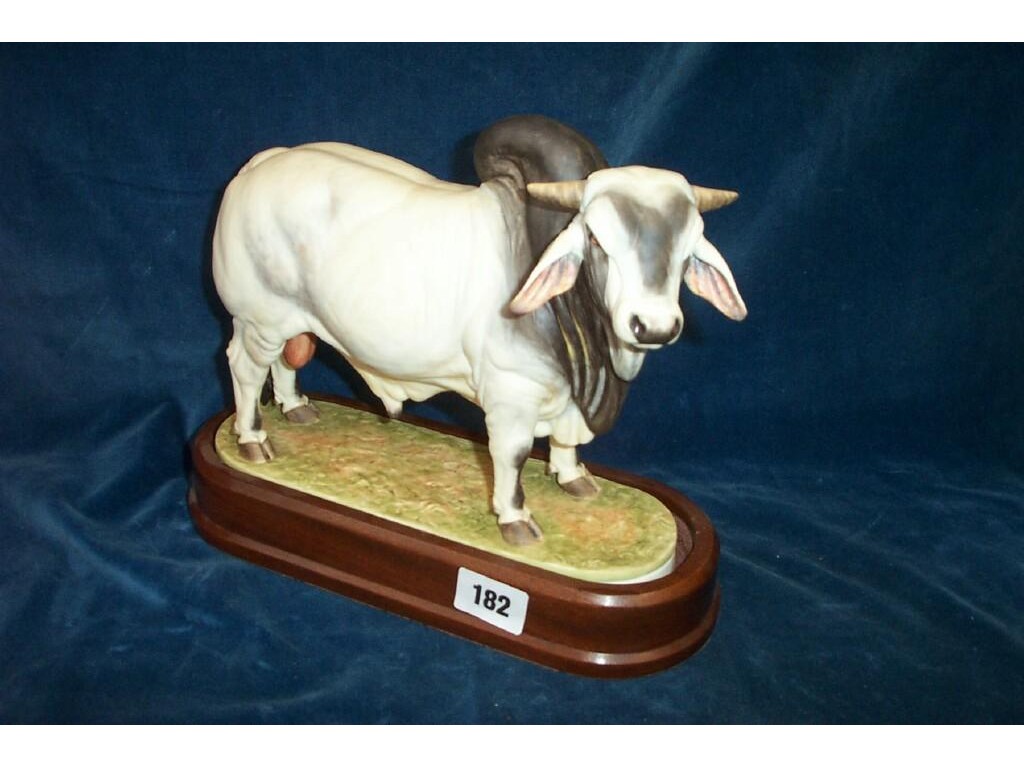 Appraisal: A Royal Worcester model of a Brahman bull by Doris