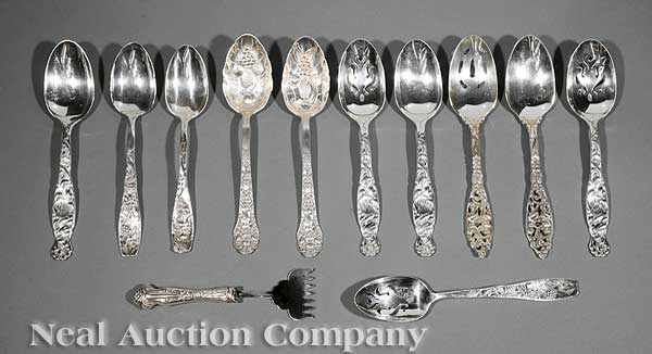 Appraisal: A Group of American Victorian Sterling Silver Serving Pieces various