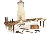 Appraisal: SAILMAKER'S BENCH AND TOOLS - th c Maine Sailmaker's Bench