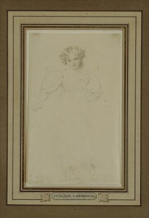 Appraisal: Sir Thomas Lawrence Study of a Young Girl Pencil and