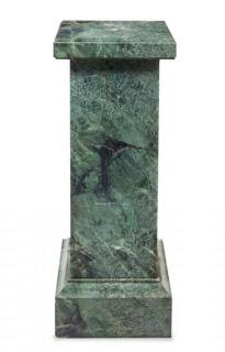 Appraisal: A Continental Marble Pedestal Height inches A Continental Marble Pedestal