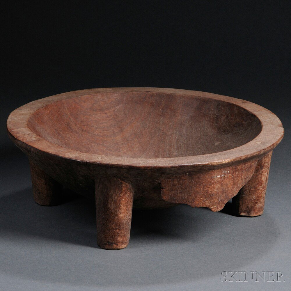 Appraisal: Fiji Island Carved Wood Kava Bowl ht dia in Provenance