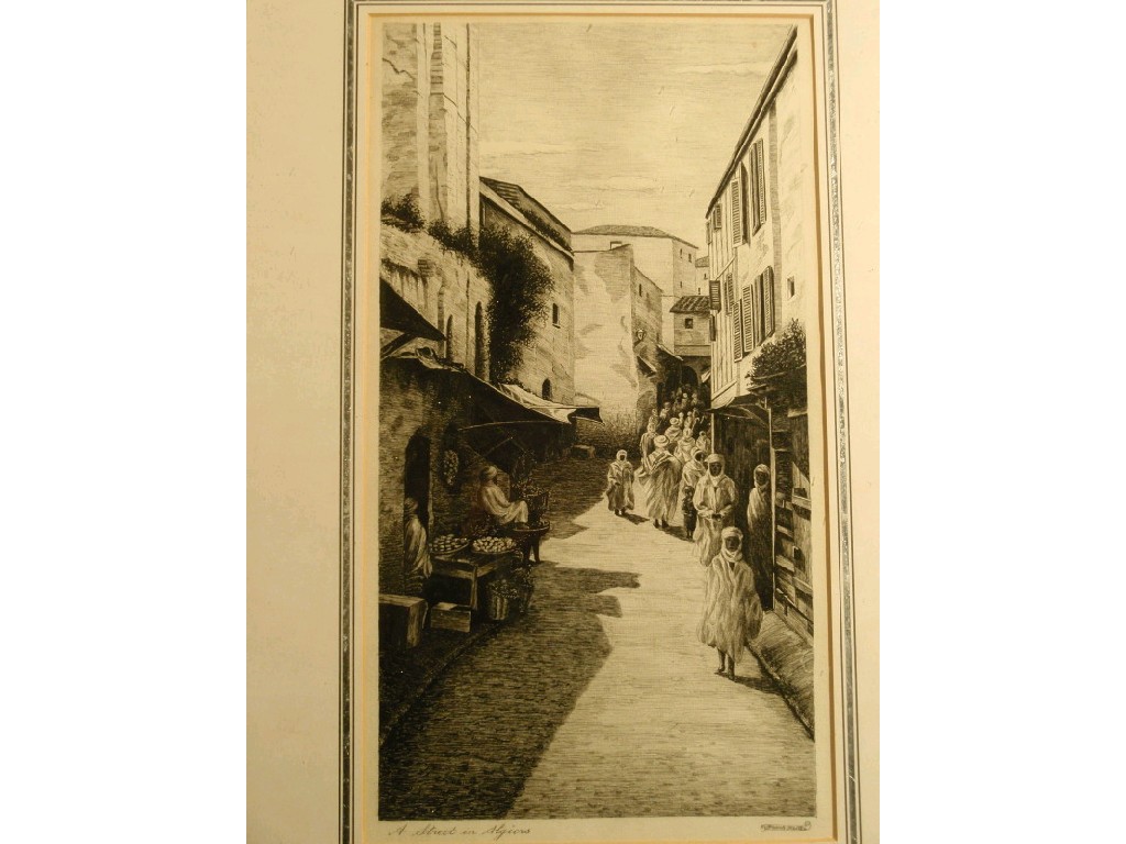 Appraisal: By and after Frank Kettel - A Street in Algiers