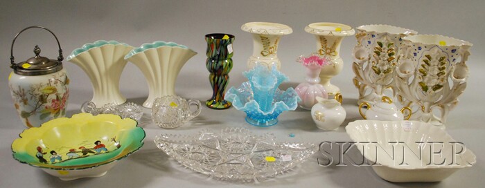 Appraisal: Large Lot of Assorted Art Glass and Ceramic Items a