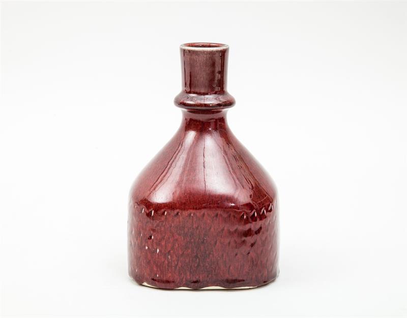 Appraisal: STIGHINDBERG GUSTAVSBERG VASE Oxblood glazed ceramic x x in Estimate