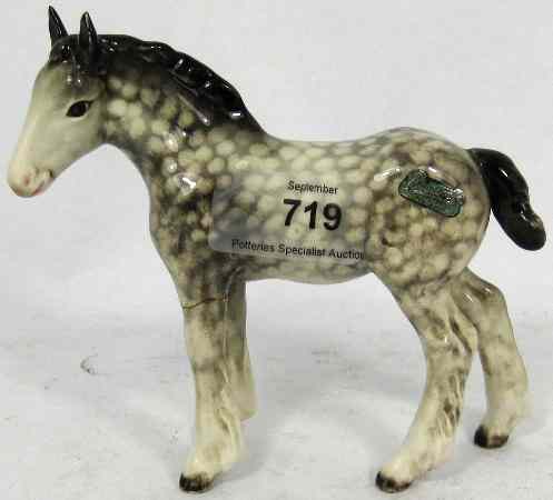 Appraisal: Beswick Model of Shire Foal in Rocking Horse Grey Front