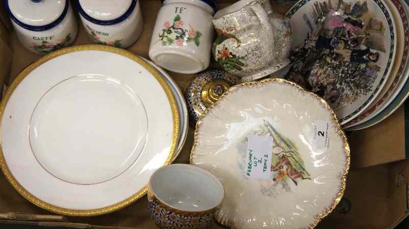 Appraisal: Trays comprising Doulton Seriesware Plates Wedgwood Collectors Plates Large Jug