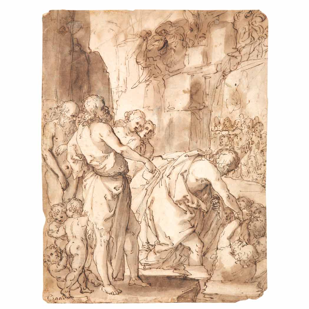 Appraisal: Attributed to Lodovico Cardi called Cigoli Christ in Limbo Inscribed