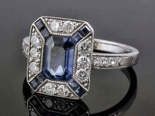 Appraisal: An early th Century ct gold mounted sapphire and diamond