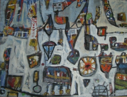 Appraisal: Peter John Ferguson born Totems in the Mist oil on