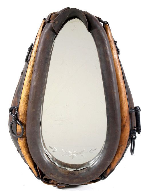 Appraisal: Montana Custom Horse Collar Mirror Featured in this lot we