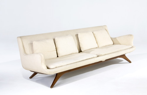 Appraisal: VLADIMIR KAGAN Sofa from the Grosfeld House Collection upholstered in