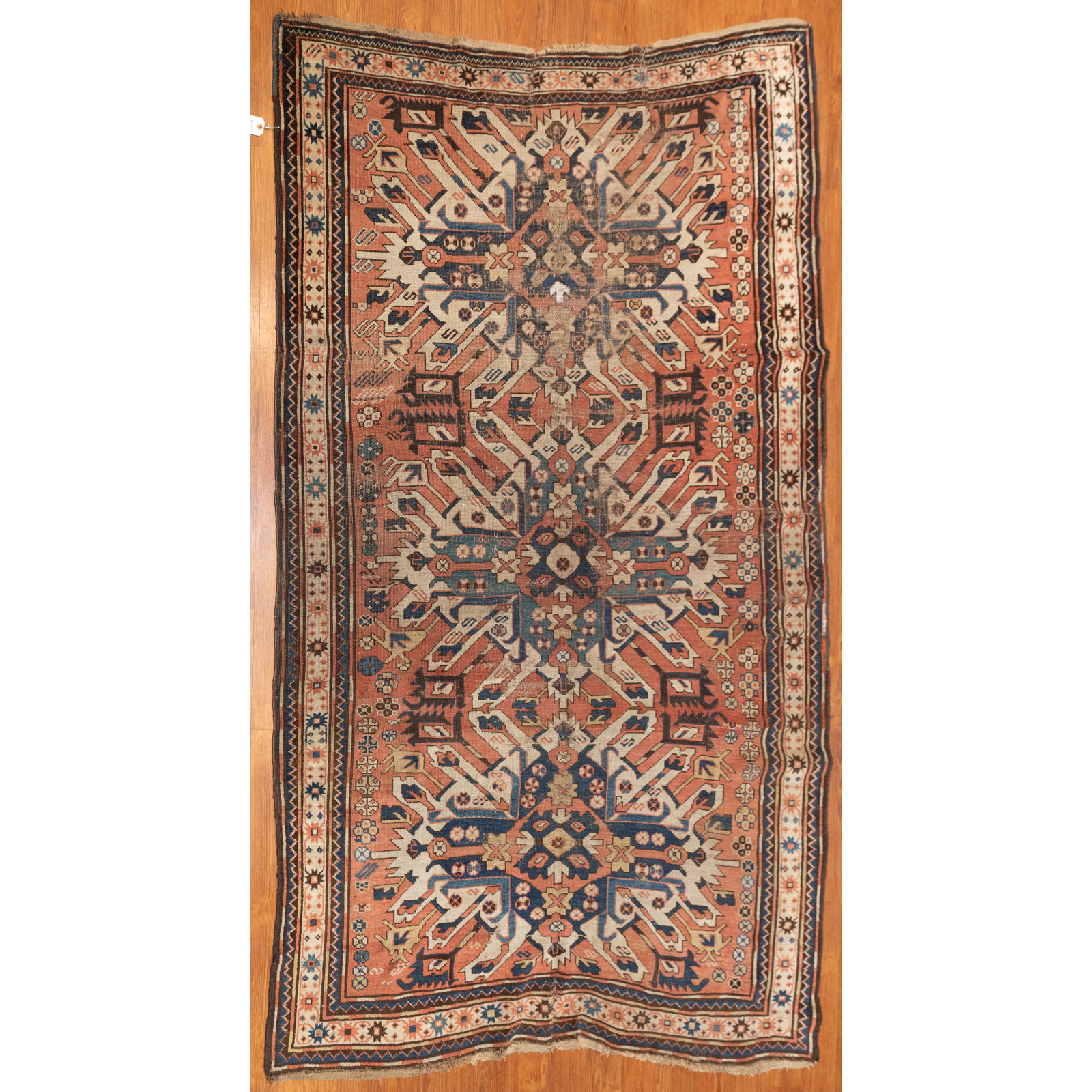 Appraisal: ANTIQUE EAGLE KAZAK RUG CAUCASUS X First quarter- th century