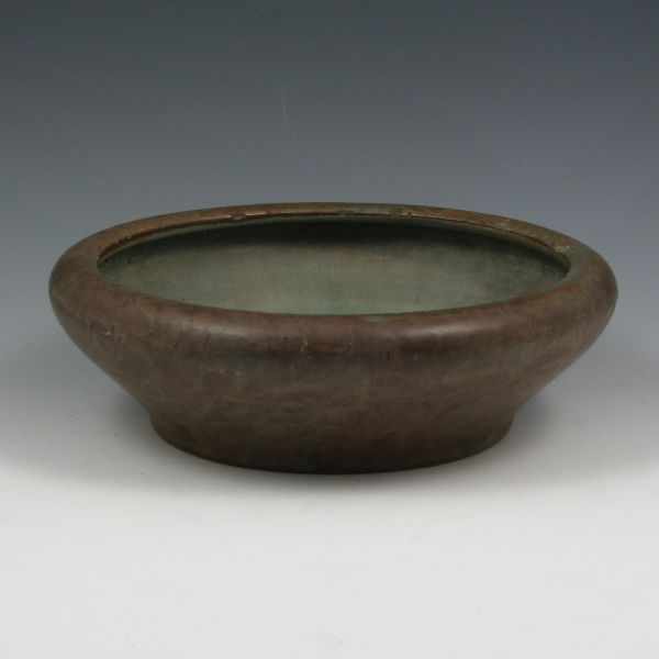 Appraisal: Peters Reed Landsun bowl Unmarked Flakes to rim '' wide