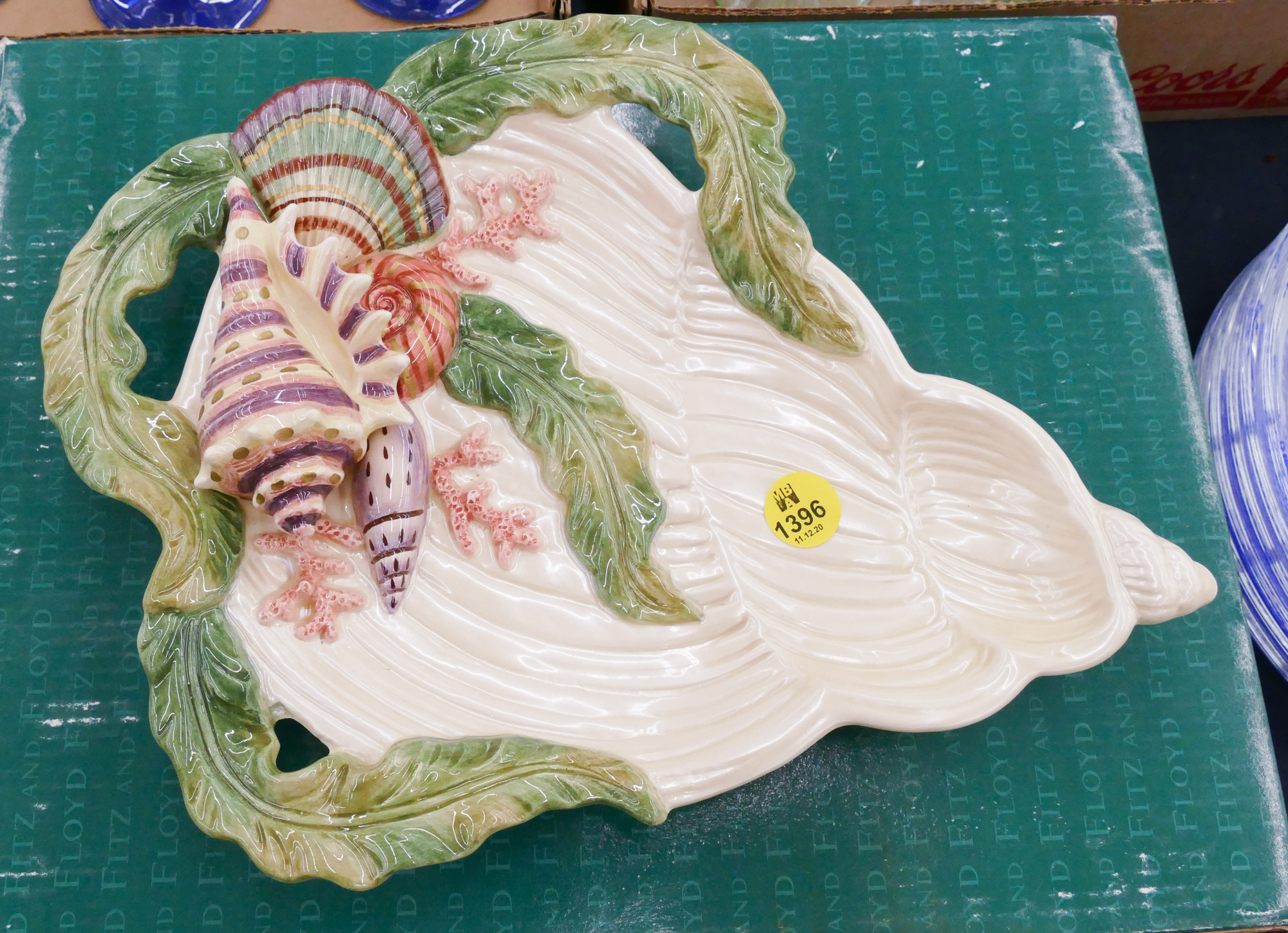 Appraisal: Fitz Floyd Shell Tray with Box- ''