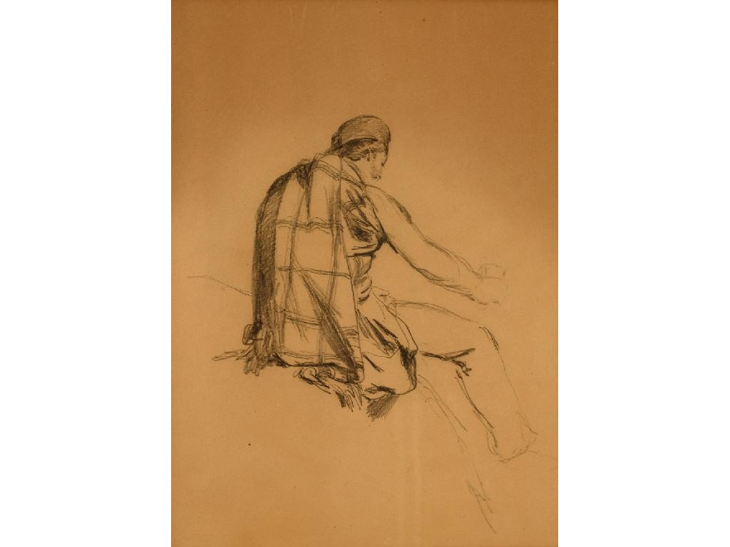 Appraisal: THOMAS MILES RICHARDSON JNR Study of a highlander pencil x